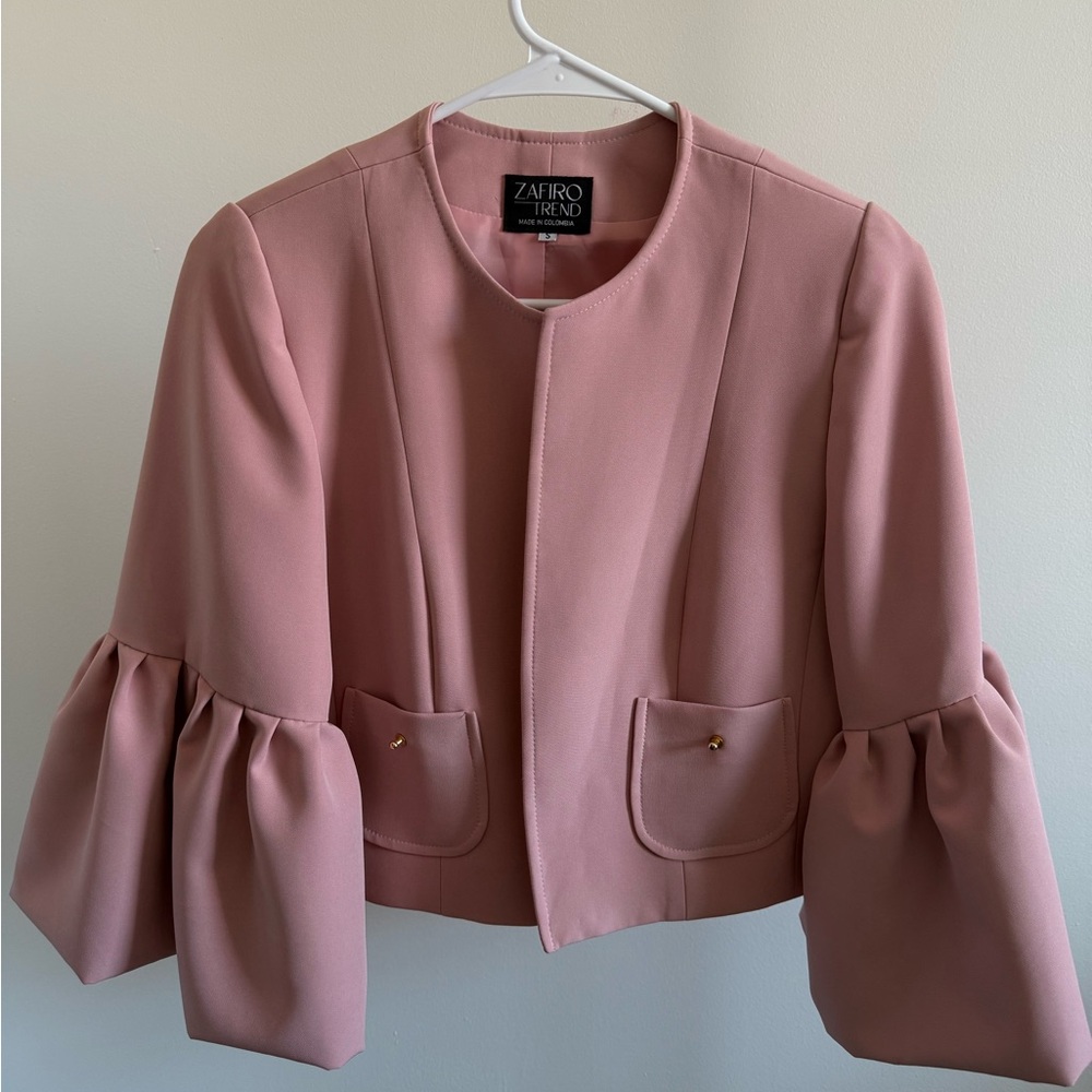 Women's Blazer in Soft Pink
